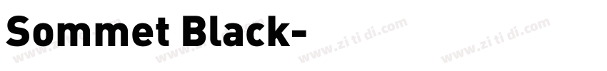 Sommet Black字体转换